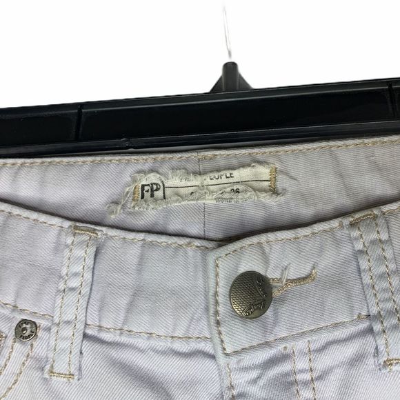 Free People Jeans Size 26 Gray 28X26 Tapered - Picture 2 of 4